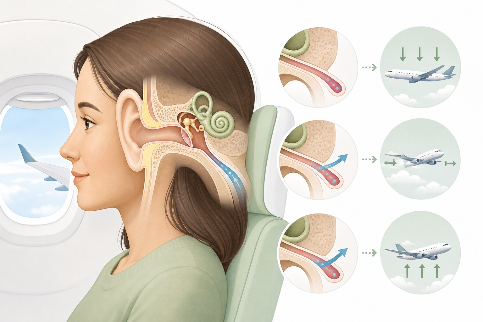 How Your Eustachian Tube Equalizes Pressure on Flights