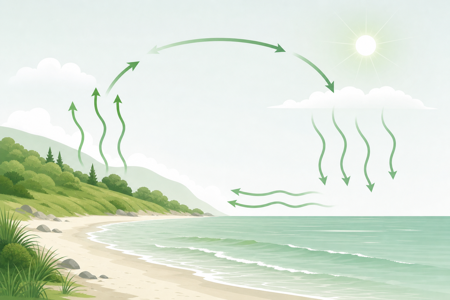 How Temperature Differences Create Stronger Winds at the Beach