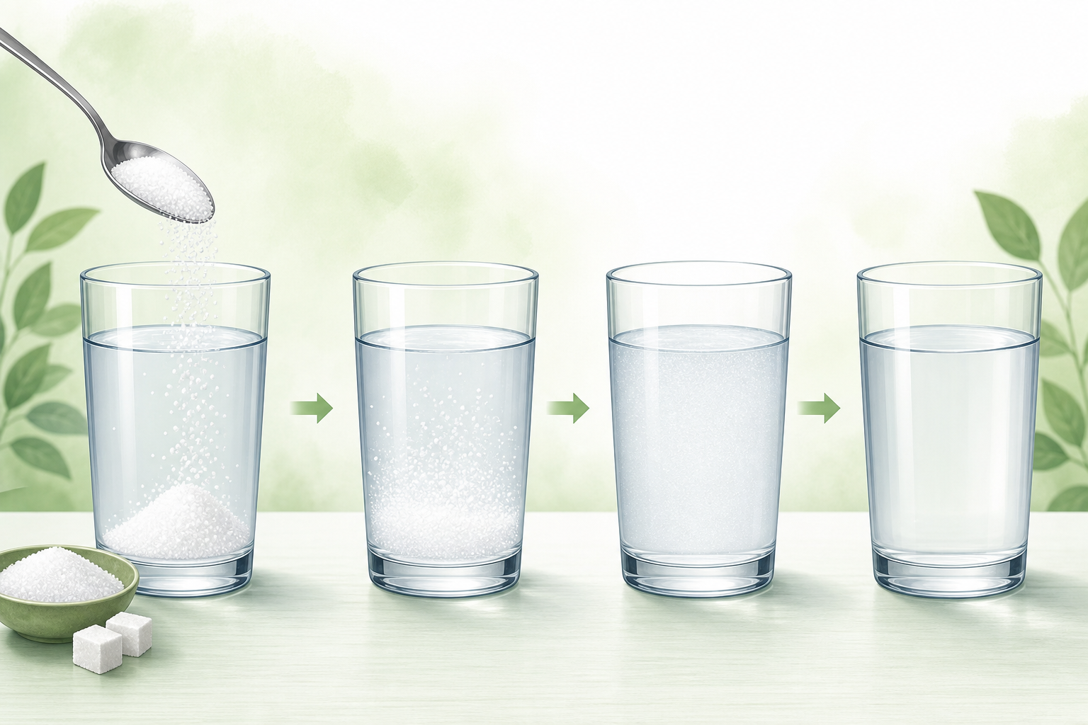 How Water’s Polar Structure Makes Sugar Dissolve Sweetly